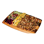 1. Chicken Shawarma With Chips & Salad 