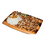 2. Chicken Shawarma With Rice & Salad 