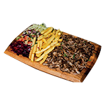 3. Lamb Shawarma With Chips & Salad 
