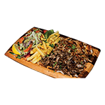 5. Mix Shawarma With Chips & Salad 